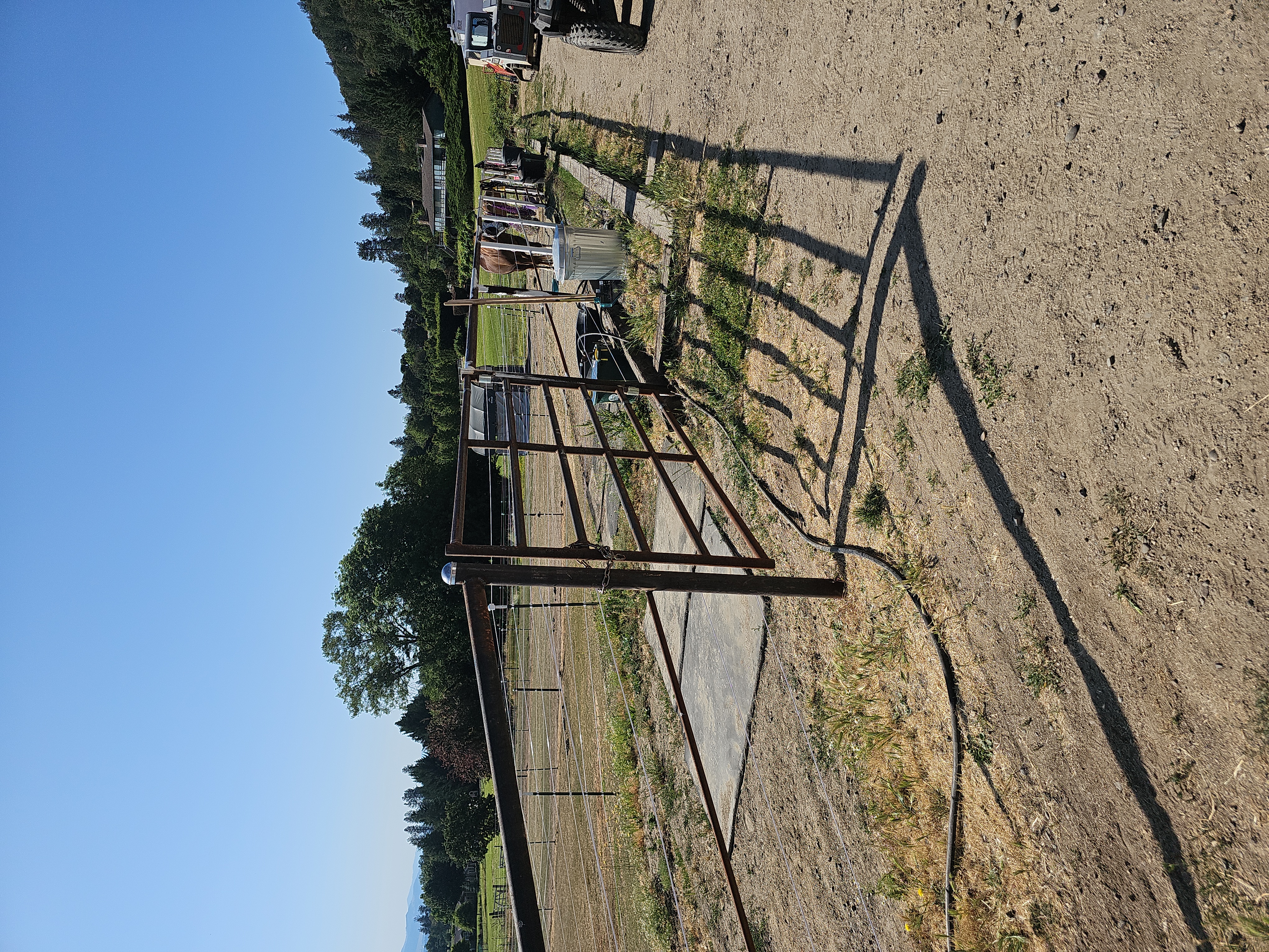 Horse corral fencing